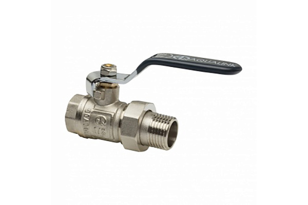 Кран шаровой латунный AQUALINK ДУ25 (1) Г/Ш американка рычаг (03947) (1/5/30)
