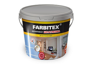 Шпатлевка FARBITEX акриловая для внутренних работ 3,5кг (1/6)