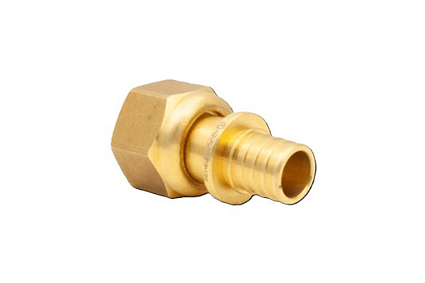 Муфта аксиальная AQUALINK с накидной гайкой 16мм х 1/2" вн 2,2мм (01013) (1/10/240)