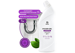 Средство для прочистки труб GRASS DIGGER-GEL ПРОФИ 1л (125569) (1/8)