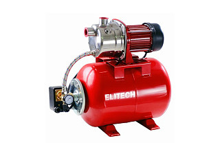 Насосная станция ELITECH САВ  800-24Н (Нерж, 800Вт,Расх-55л/мин,Напор-38м,Глуб-8м,Емкость-24л)