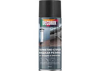 Жидкая резина DECORIX герметик-спрей от трещин и протечек высокоэластичн 0126-01 DX чёрный 520мл