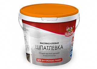 Шпатлевка OLECOLOR масляно-клеевая для внутренних работ 1,8кг (1/8)