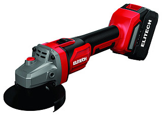 УШМ ELITECH 2012БЛ акк (ф125,б/щет,20В,1х4.0Ач Li-ion, 0-8500об/м, пл.пуск,кейс, 1,6кг)Е2213.046.01