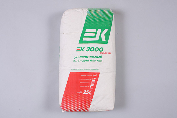 Клей для плитки ЕК 3000 (25,0кг)