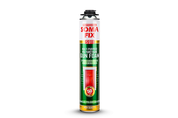 Пена монтажная SOMA FIX (проф всесезон, t прим. 0 C до +35 C) 750мл Турция S911