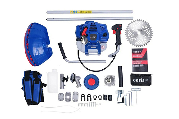 Триммер бензиновый OASIS PRO TBR-52SR40T разб.(2.2кВт, 3л.с., 6.3кг,леска,диск 40Т,ремень-ранец)