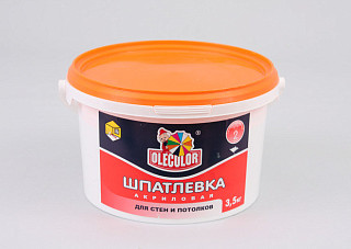 Шпатлевка OLECOLOR акриловая для стен и потолков 3,5кг (1/6)