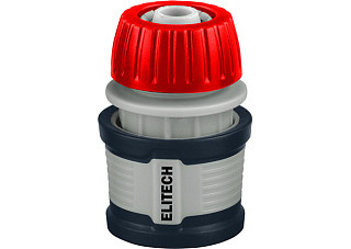 Соединитель ELITECH Garden HF 011 пластиковый, быстросъемный для шланга 1/2" (1/50)