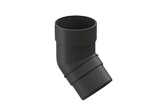 Колено 45 DOCKE Premium d=85мм ГРАФИТ (1/26)