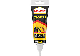 Клей МОМЕНТ СТОЛЯР СУПЕР ПВА D2 туба белый 125г 3040160 (1/12)