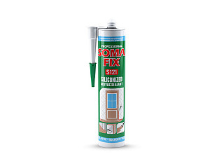 Герметик акриловый (мастика) SOMA FIX силиконизированный, белый, 310мл Турция S121