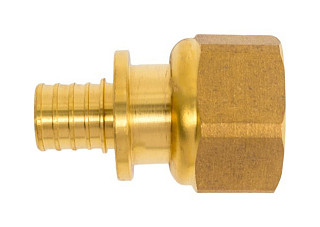 Муфта аксиальная AQUALINK с накидной гайкой 16мм х 3/4" вн 2,2мм (01014) (1/10/160)