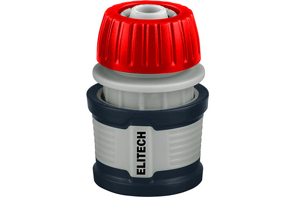Соединитель ELITECH Garden HF 012 пластиковый, быстросъемный для шланга 3/4" (1/30)