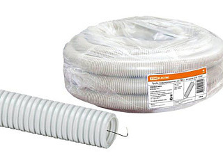 Труба гофрированная TDM ПВХ d=25мм с зондом (бухта 75м) легкая (0401-0003)