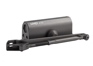 Доводчик LONEX 330 (от 50 до 120 кг) графит морозостойкий (322) (1/10)