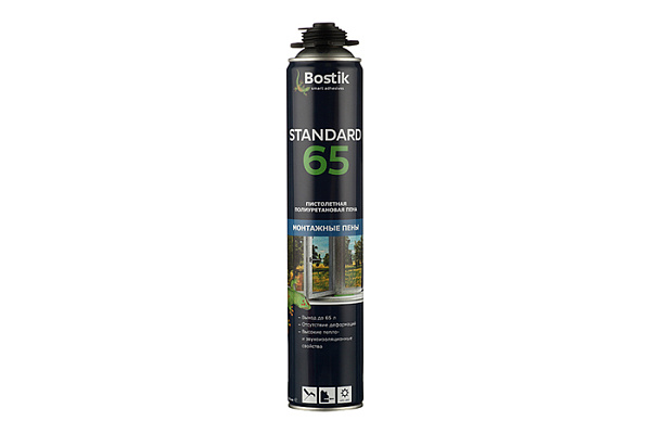 Пена монтажная BOSTIK Standard 65 под пистолет 800мл (10218/20009)