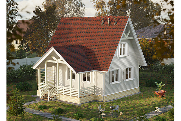 Сайдинг DOCKE Premium Корабельный брус ПЛОМБИР 3600х232мм, 0.84м² (1/20)