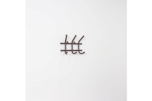 Вешалка Норма 3 коричневый