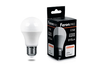 Лампа светодиодная OSRAM LB-1011 11W 230V E27 2700K груша 38029