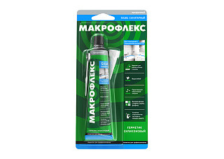 Герметик МАКРОФЛЕКС SX101 санитарный туба на блистер-карте прозрачный 70мл 3002436 (1/24)