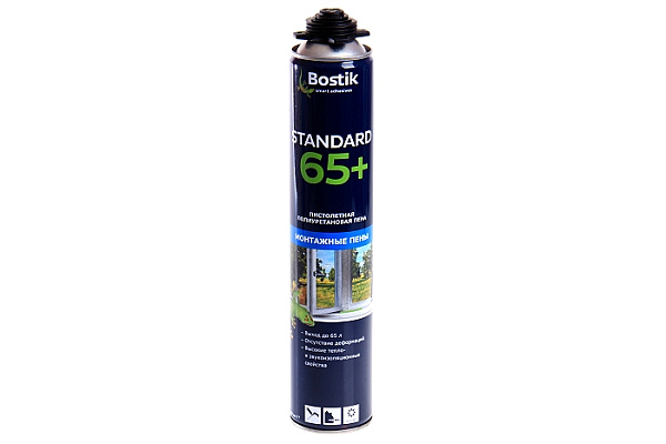 Пена монтажная BOSTIK Standard 65 + под пистолет 850мл (10222/20019)