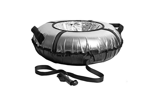 Тюбинг Игрушка с круговым дизайном Nika ТБ10М-95/С серебристый