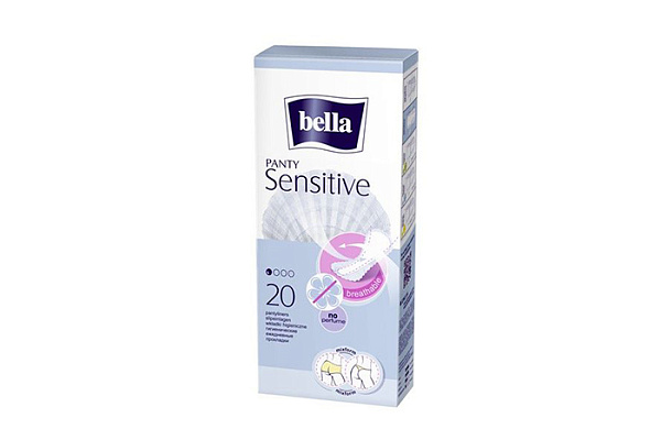 Прокладки ежедневные BELLA panty sensitive женские гигиенические 20шт (414) (1/24)