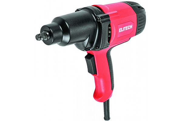 Гайковерт ELITECH ГУ 0903РЭ 900Вт, 3400уд/мин, 350Нм, 1/2, 5кг, кейс, набор E2201.068.01