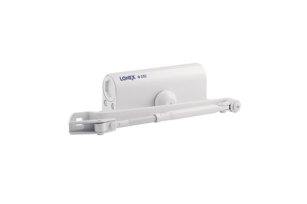 Доводчик LONEX 330 (от 50 до 120 кг) морозостойкий белый(339) (1/10)