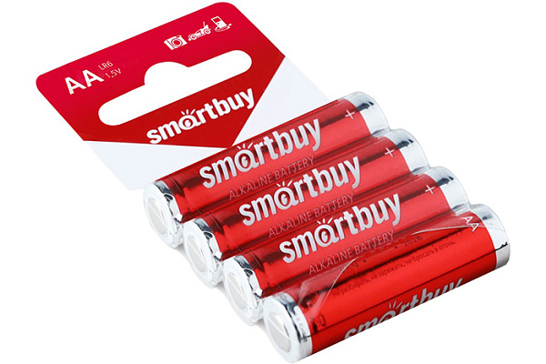 Элемент питания 06 SMARTBUY LR6/4SB с подвесом (60/720) (SBBA-2A04SB)блистер/4шт. (1737)