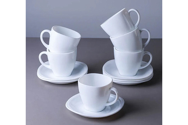 Чайный набор  12 пр WHITE-SQUARE PO-12 tea квард (6/1) Иран