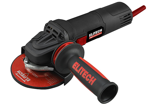 УШМ ELITECH HD AG 1012E (ф125мм,1010Вт, 4000-11000об/мин, пл.пуск, антирест, 2,1кг) E2213.048.00