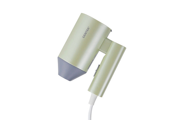 Фен Centek CT-2203 GREEN (зеленый) 1600Вт, 3 скорости, 2 режима, холод обдув, турмалиновая ионизация