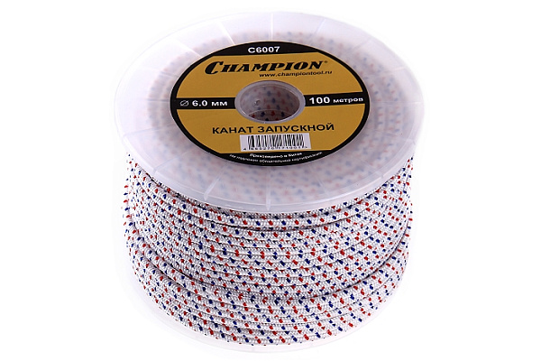 Канат запускной CHAMPION 6,0мм 100м, CHAMPION, C6007