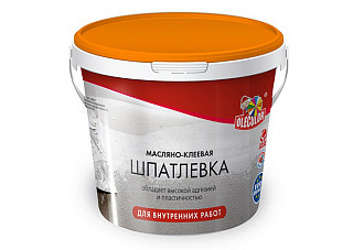 Шпатлевка OLECOLOR масляно-клеевая для внутренних работ 9кг