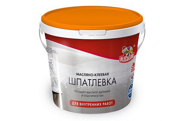 Шпатлевка OLECOLOR масляно-клеевая для внутренних работ 9кг