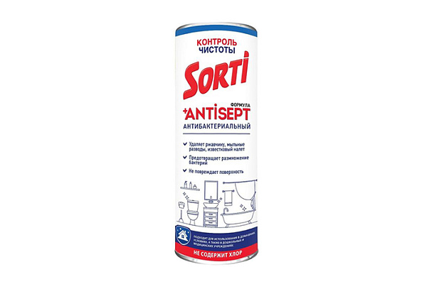 Чистящее средство SORTI контроль чистоты порошок 500гр (1/24)