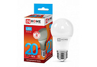 Лампа светодиодная IN HOME LED-A60-VC 20Вт 230В Е27 4000К 1900Лм 10/100 (0303)