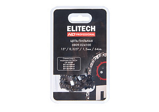 Цепь для бензопилы 15"/38см, 64хв. паз-1,3, шаг-0,325", SC ELITECH HD 0809.024100