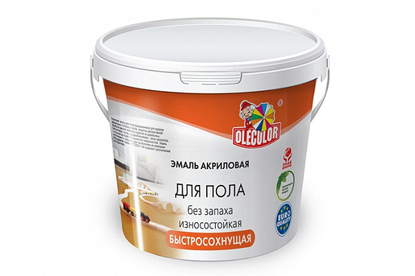Эмаль акриловая для пола OLECOLOR золотистый (2,5кг)
