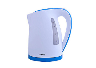 Чайник Centek CT-0026 (белый) 1,7л, 2200Вт, LED, матовый корпус, защита от включения без воды