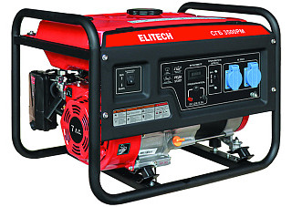 Бензогенератор ELITECH СГБ 3500РМ (3 кВт, бак 15л, 41.4кг, ручной старт)