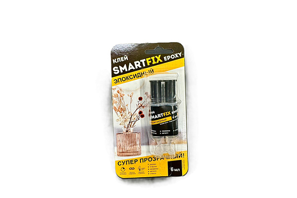 Клей эпоксидный SMARTFIX EPOXY двухкомпонентный, 6мл SFE006P (12/288)