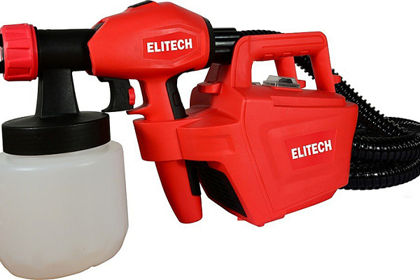 Краскопульт ELITECH КЭ 0626П (600Вт, 0.8л, 1.8/2.6мм, 800мл/мин, 60din/сек, 2.5кг) E2208.019.00