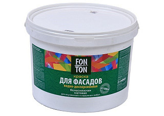Краска для фасадов FonTon белая (3,0кг)