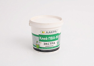 Клей ПВА М ЛАКРА Экстра универсальный (0,9кг)