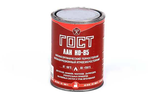 Лак КО 85 термостойкий ЛАКОВАР (ГОСТ-11066-74) (1,0л) 