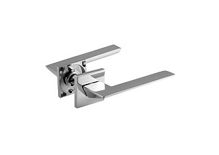 Ручка дверная Нора-М Slim 130К хром (368) (1/20)