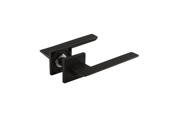 Ручка дверная Нора-М Slim 130К черный (399) (1/20)